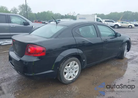 2013 Dodge Avenger Se из США, поврежденный, VIN 1C3CDZAB2DN725246